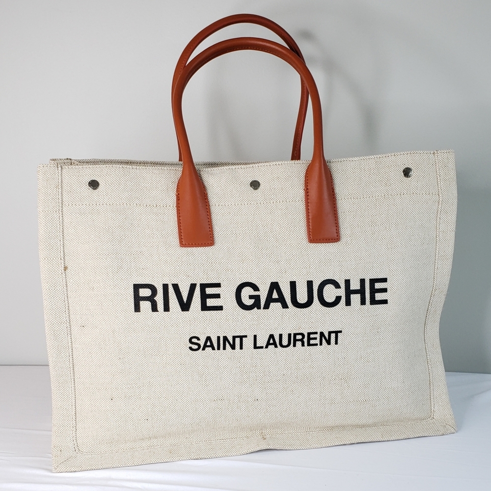 YSL/Rive Gauche Canvas Tote
